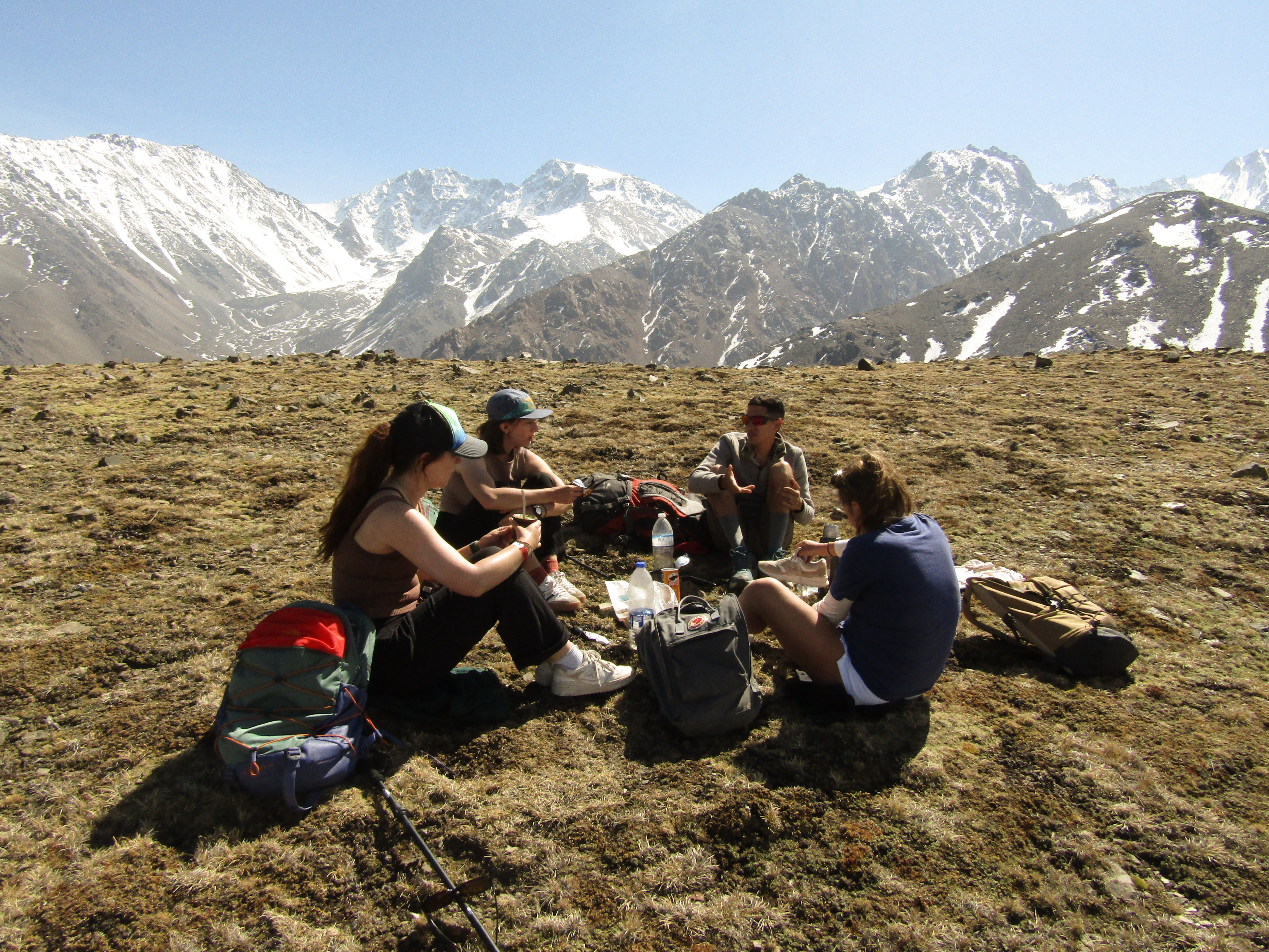 Hikers in the mountains